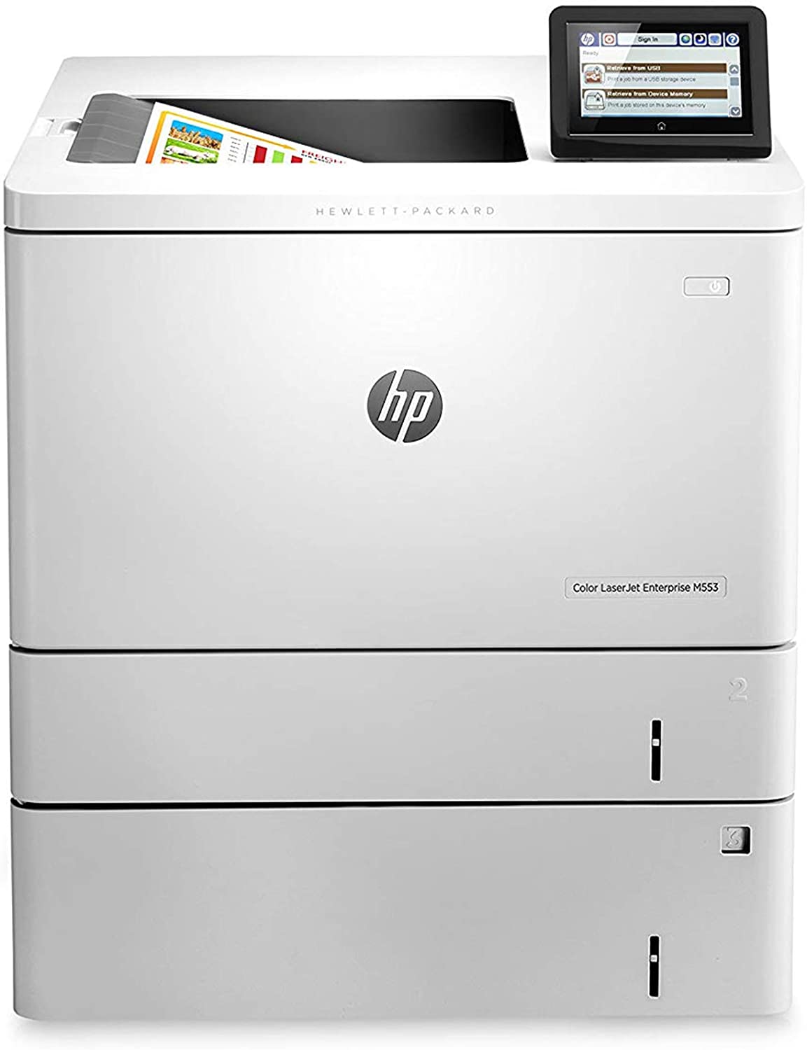 HP Laserjet M553X B5L26A#BGJ Duplex Network WiFi Color Printer M553 W/2nd tray MR