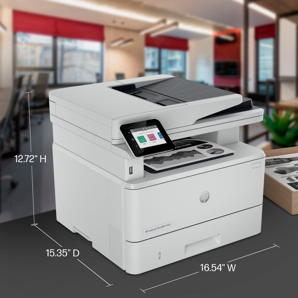 HP LaserJet Pro MFP 4101fdw Wireless Black & White Printer SS