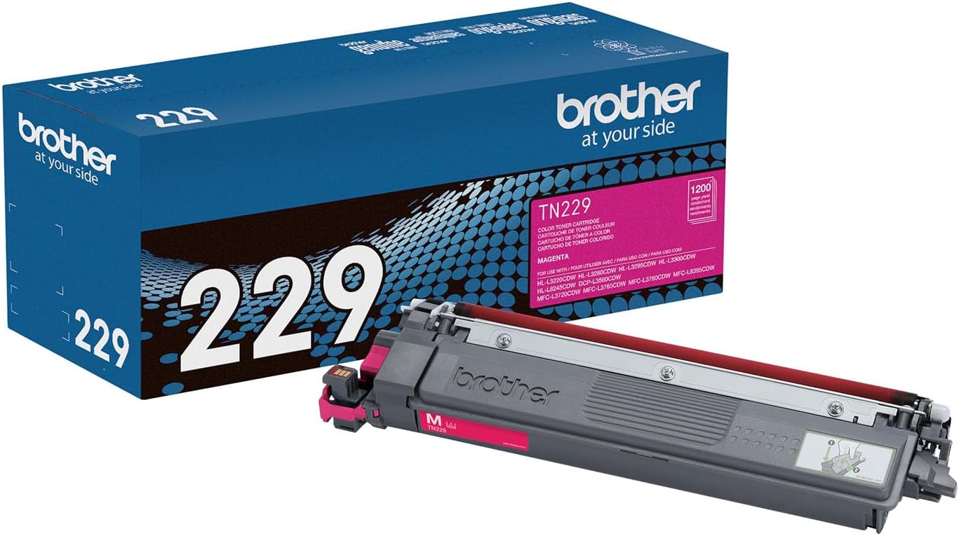 TN 229Y Genuine Brother TN229 Magenta Toner MFC-L3720CDW MFC-L3765CDW MFC-L3780CDW