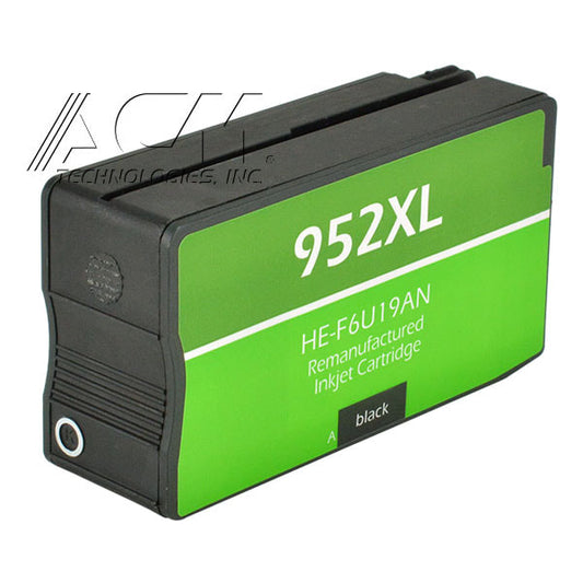 ACM Premium Compatabile HP 952XL (F6U19AN) InkJet Cartridge, Black 1600 High Yield,