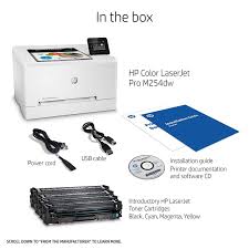 HP Color laserjet M254DW WiFi Network T6B60A Plus extra set of toners CF202X