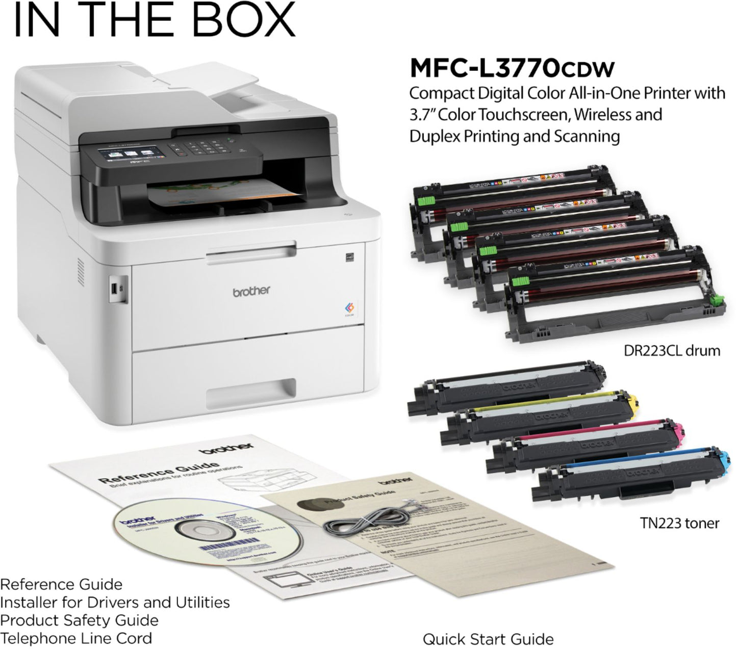 Brother MFC L8905CDW All In One Color MFC Print copy scan fax 716 NB