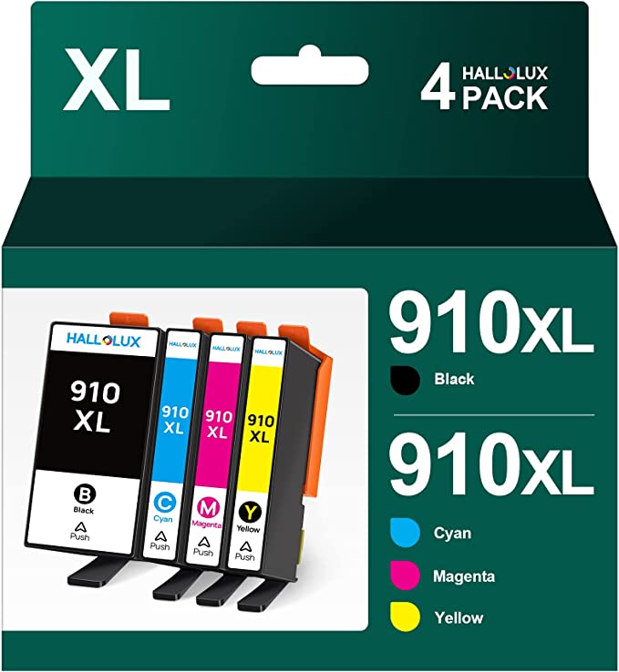 910XL 4 Color Ink Set / 4 Bk C,Y, & M  Officejet 8025 series