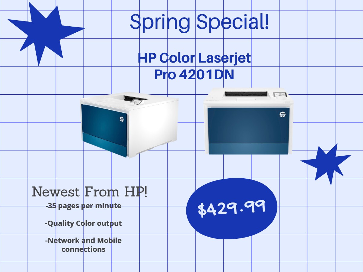 HP Color LaserJet Pro 4201dw Wireless Color Laser Printer, Best-for-Office (4RA86F)