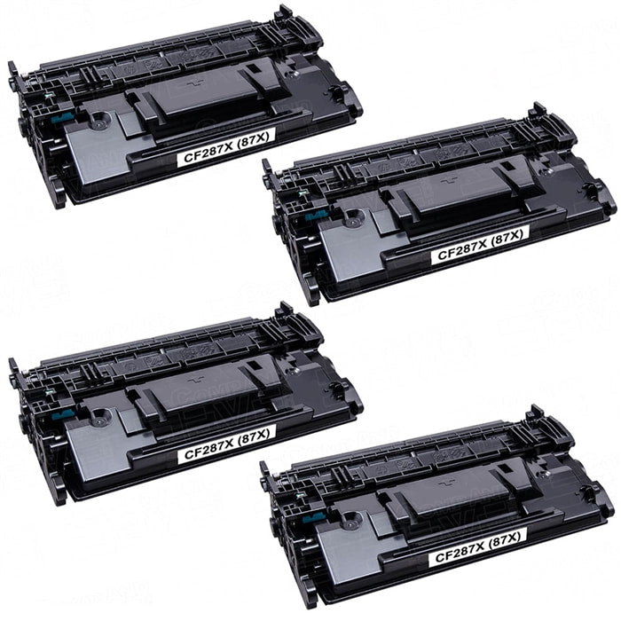 HP LASERJET M506DN M506N M527 CF287X 87X High Yield Toner 4 PACK