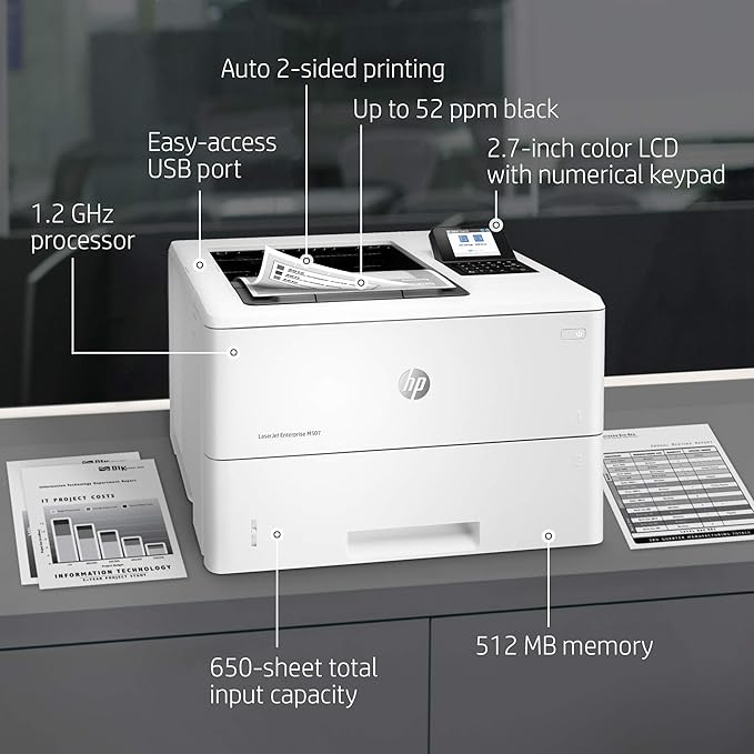 HP LASERJET M507DN  1PV87A  Duplex Network  Holiday$