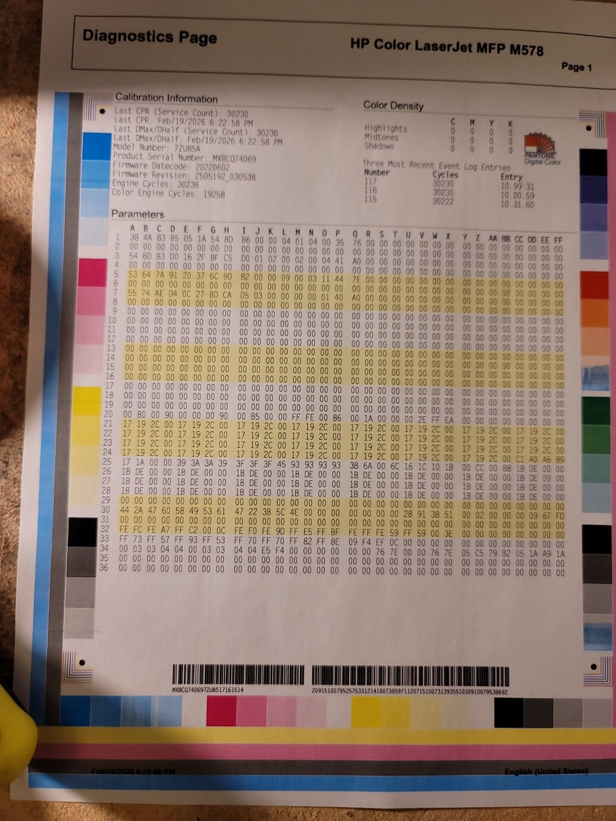 HP Color LaserJet M578DN All-In-One Print Copy Scan Fax Wifi 40PPM 1200DPi 212A