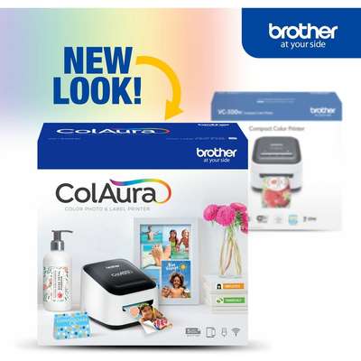 Brother ColAura VC 500W USB Desktop Color Label Maker Photo Printer  wifi bluetooth