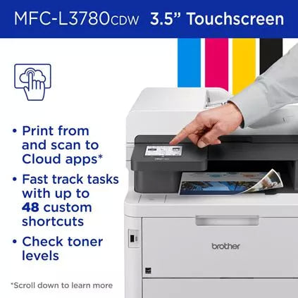 Brother MFC L3780CDW All In One Color MFC Print copy scan fax - WiFi