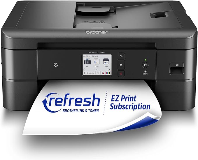 Brother MFC-J1170DW Wireless Color Inkjet All-in-One Printer with Mobile Device and Duplex Printing