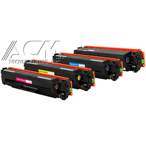 ACM Compatabile Brand Laserjet M477 M452  CF410A Set of 4 Toners CF410A CF411A CF412A CF413A ACM Compatabile Brand