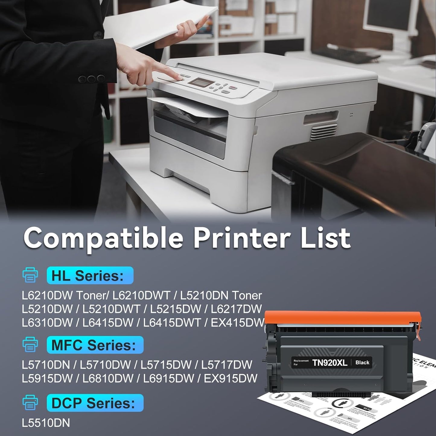 Brother TN920XL CompatabileBrand Toner - 2PACK