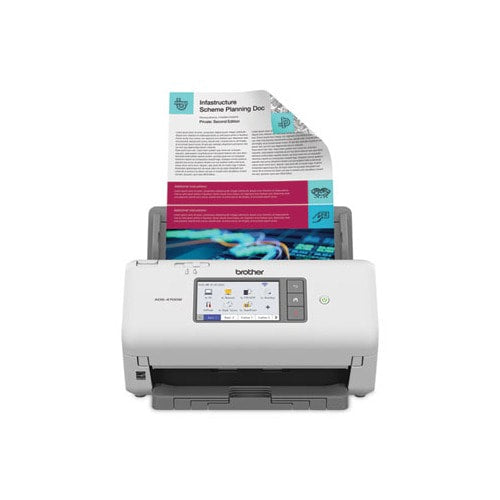 Brother ADS-4700W Pro Desktop Scanner, 600 dpi, 80-Sheet Auto Document Feeder