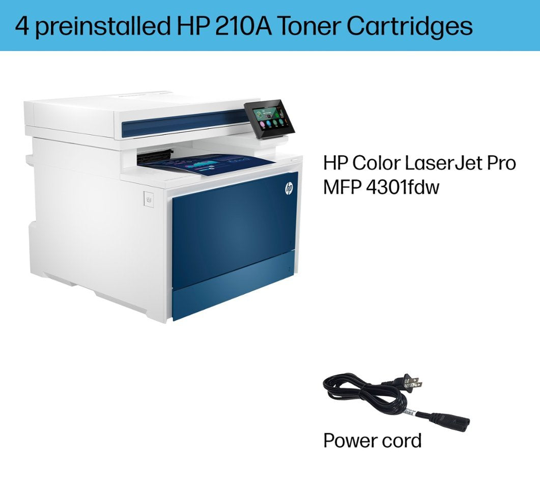 HP Color Laserjet MFP M4301FDN Replaces M479FDN 4RA81F NH PLUS Xtra 210X Toner Set FS
