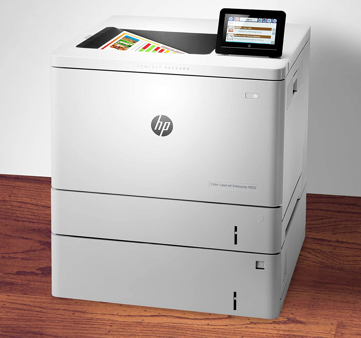 HP Laserjet M553X B5L26A#BGJ Duplex Network WiFi Color Printer M553 W/2nd tray