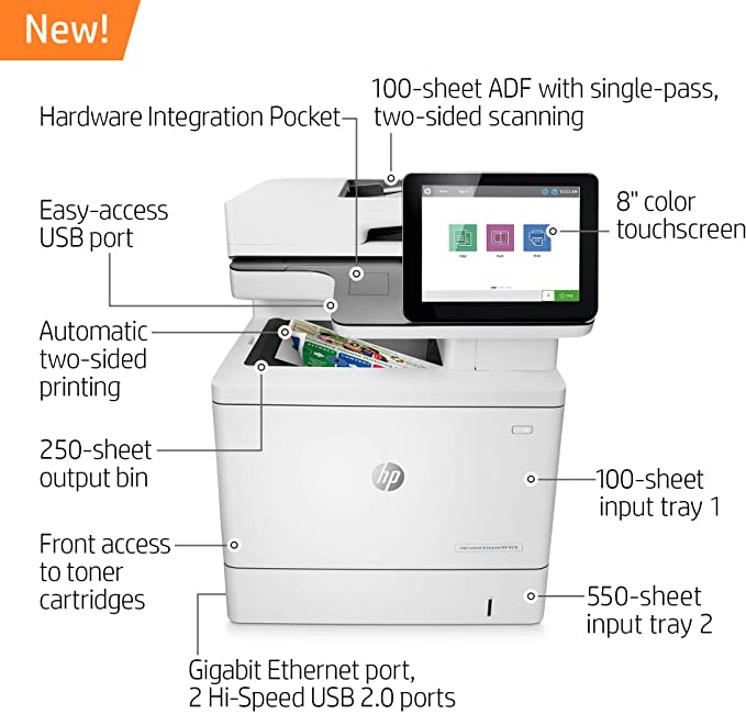 HP Color LaserJet Enterprise Flow MFP M578DN 7ZU85A  fast 40 PPM - Duplex