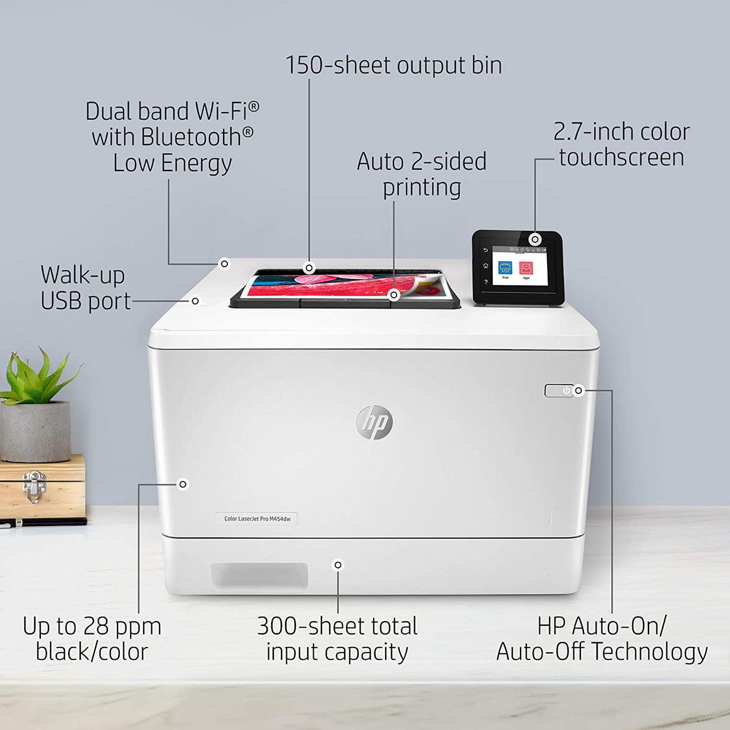 HP Color laserjet M454Dw  Duplex Network WIFI W1Y45A#BGJ   W1Y45A