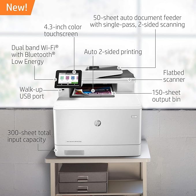 HP Laserjet M479FDW  W1A80A Copy Print Scan Fax