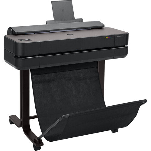 HP DesignJet T630 24-in E-printer Printer 5HB09A with Auto Sheet Feeder, Media Bin & Stand