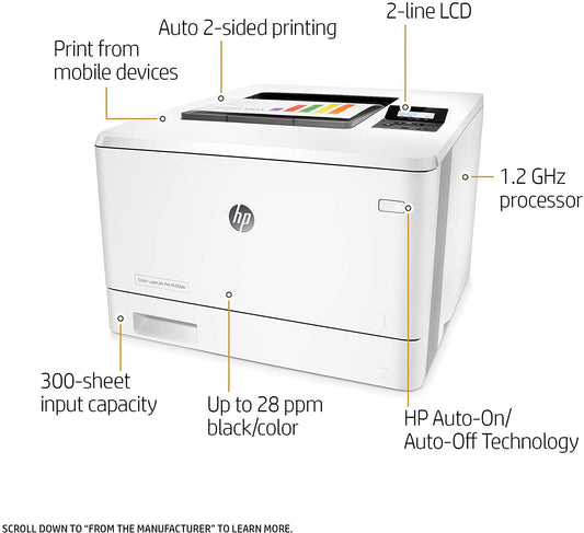 HP Color laserjet M452DN Duplex Network CF389A M452