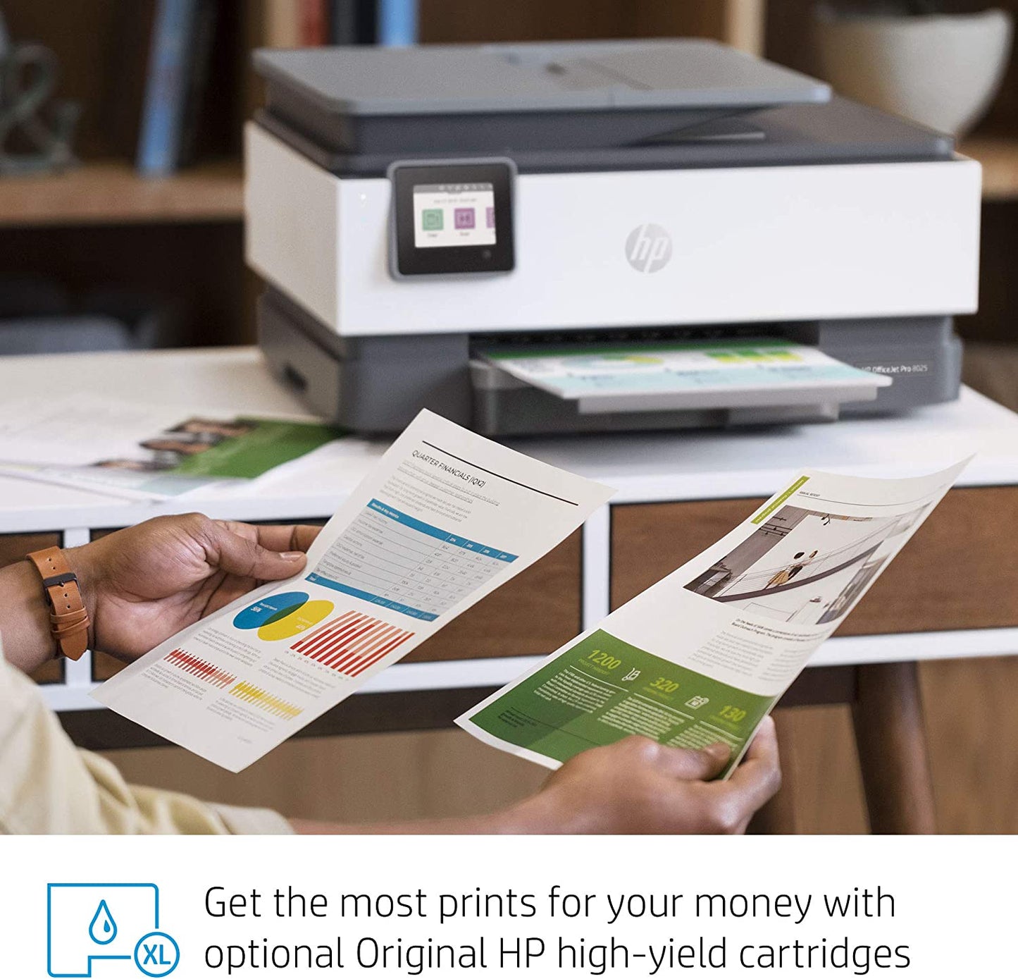 HP Color Officejet Pro 8025E 1KR57A All-in-One Wifi Printer, Smart Home Office