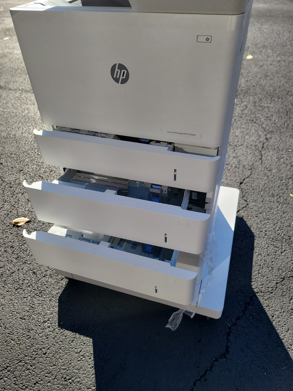 HP LaserJet MFP E62665z All in One Printer Copier 3GY17A  W/4 trays! Fast 65PPM!