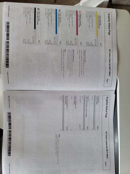 HP Color LaserJet Enterprise M681dh Print Copy Scan J8A10A low pages count 4,100