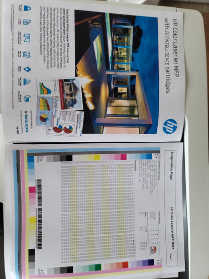 HP Color LaserJet Enterprise M681dh Print Copy Scan J8A10A low pages count 4,100