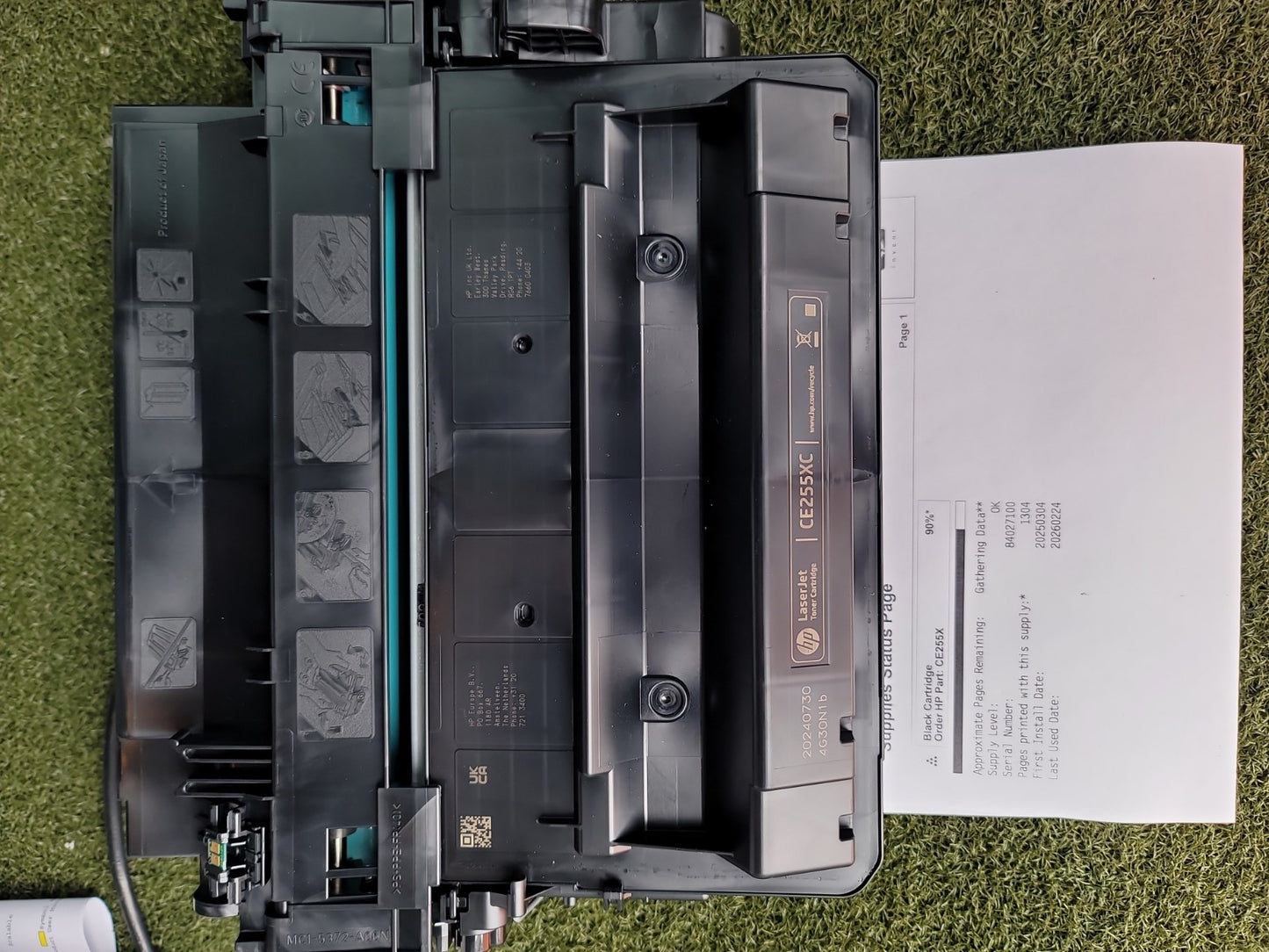 Genuine HP  CE255XC 55X Laserjet P3015 M525 M528 High Yield Toner 90% Life Left
