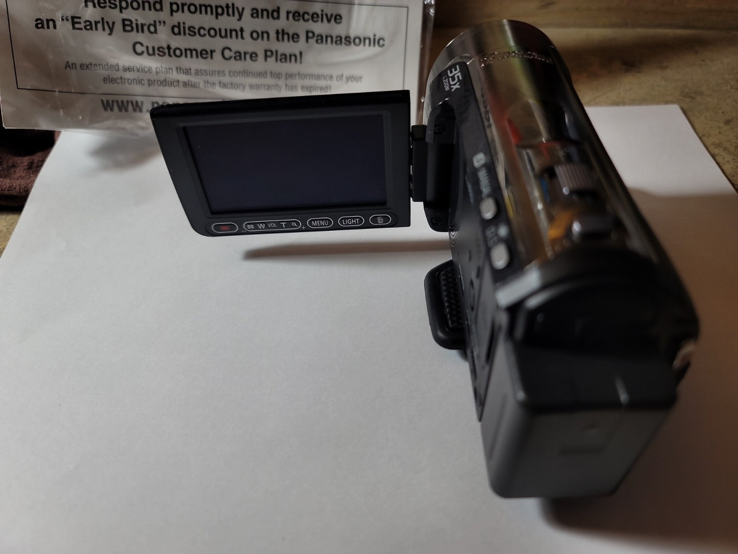Panasonic HDC-SD60 HD Camera Camcorder  60GB HDD W LCD  1920X 1080 res. No Cords
