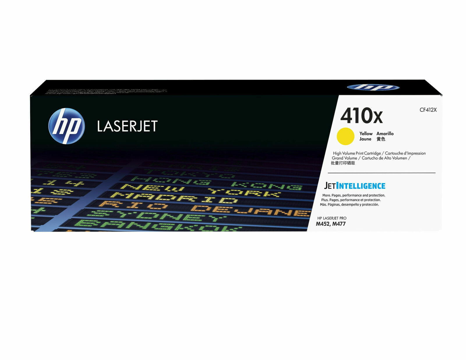 HP Genuine CF412X Toner Cartridge 412x - Yellow  80% Laserjet 477 M452 series