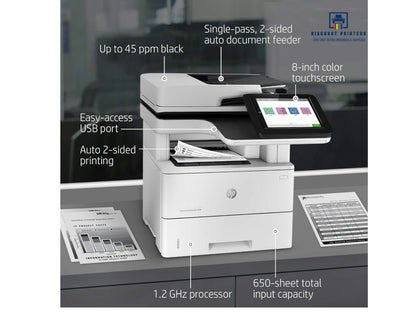 1PV64A HP LaserJet Enterprise MFP M528dn All-In-One  Print Copy Scan Fax RFB