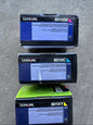 Genuine Lexmark 801XM 801CM 801YM Magenta  High-Yield Toner Set 3- NEW SEALED