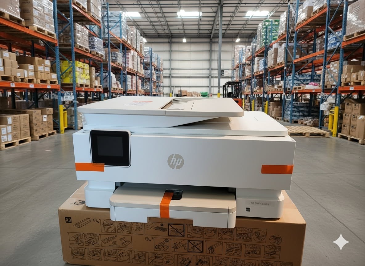 HP Envy Inspire 7955e Color Inkjet All-in-One Printer tested working - no ink