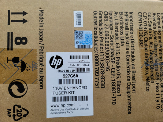 HP LaserJet 110V Enhanced Fuser Kit, 527G6A