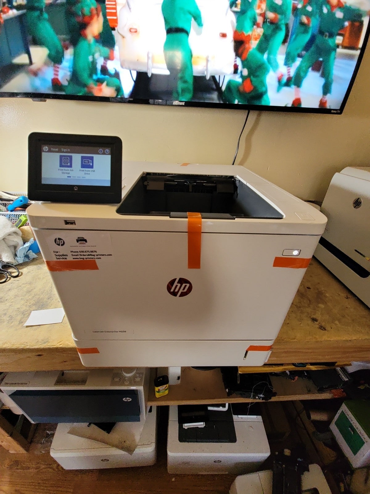 HP K0Q18A LaserJet M608dn Duplex Network  Fast 65PPM!  CF237X
