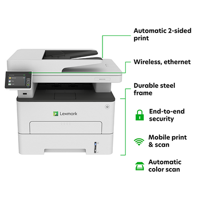 Lexmark MB2236i Mono Copy Print Scan Fax Wireless Duplex 18M0751