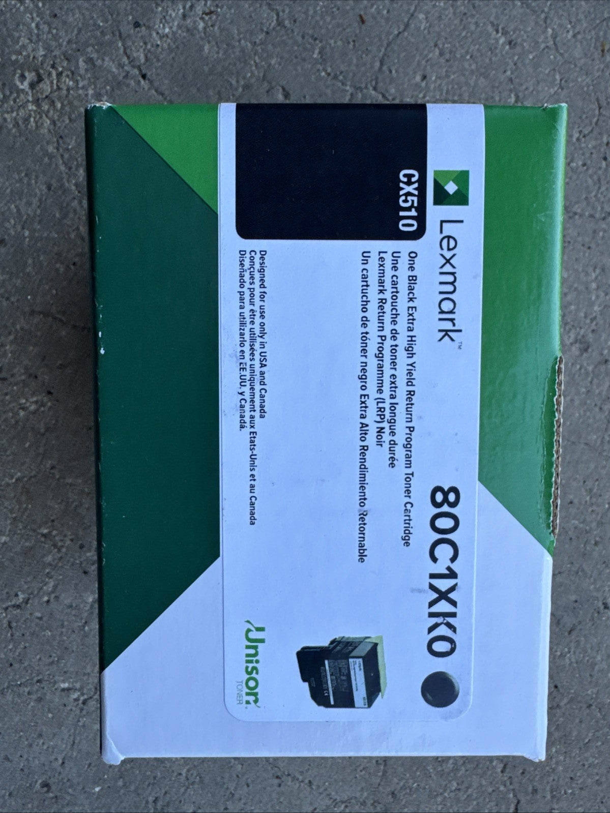 Genuine OEM Lexmark 80C1XK0 Black Extra High Yield Toner Cartridge