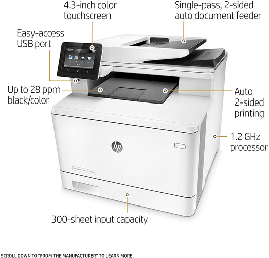 HP  Color Laserjet M477FDN  All In One CF378A Duplex Network USB -M477 AB