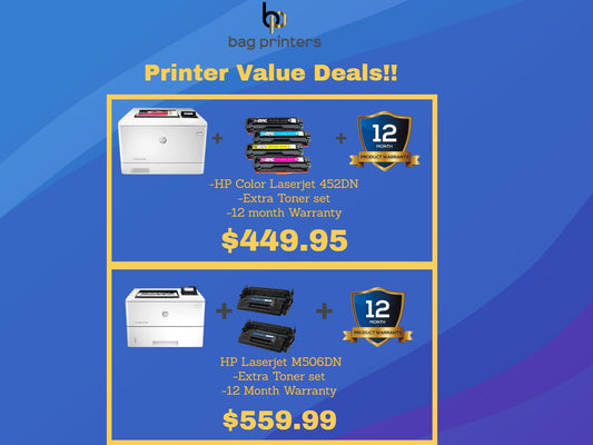 HP Color laserjet M452DN  Duplex Network CF389A M452 Plus Toner Set 4th