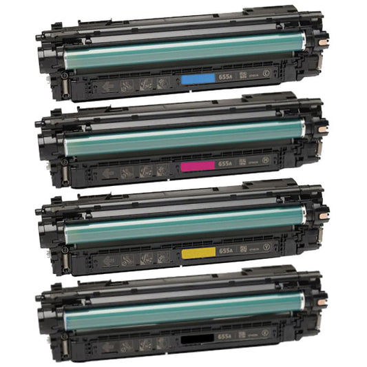 HP LASERJET 655X toner set/ 4  Laserjet M681 M682 M652 M652  High Yield