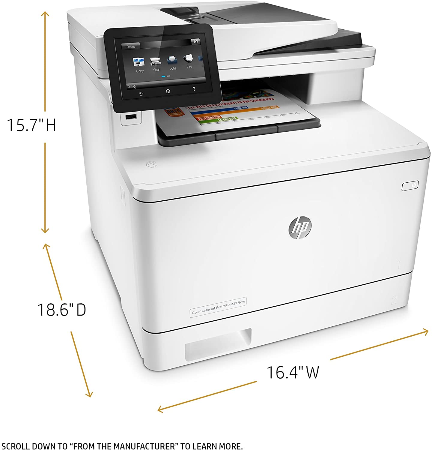 HP  Color Laserjet M477FDW  All In One CF379A Wifi Duplex