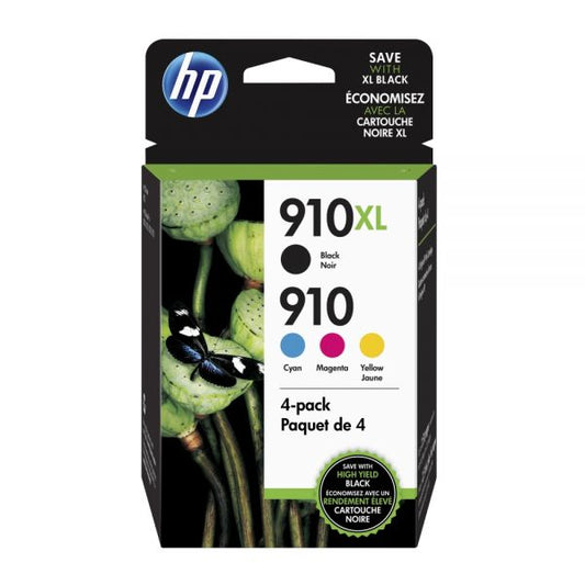 910XL 4 Color Ink Set / 4 Bk C,Y, & M  Officejet 8025 series