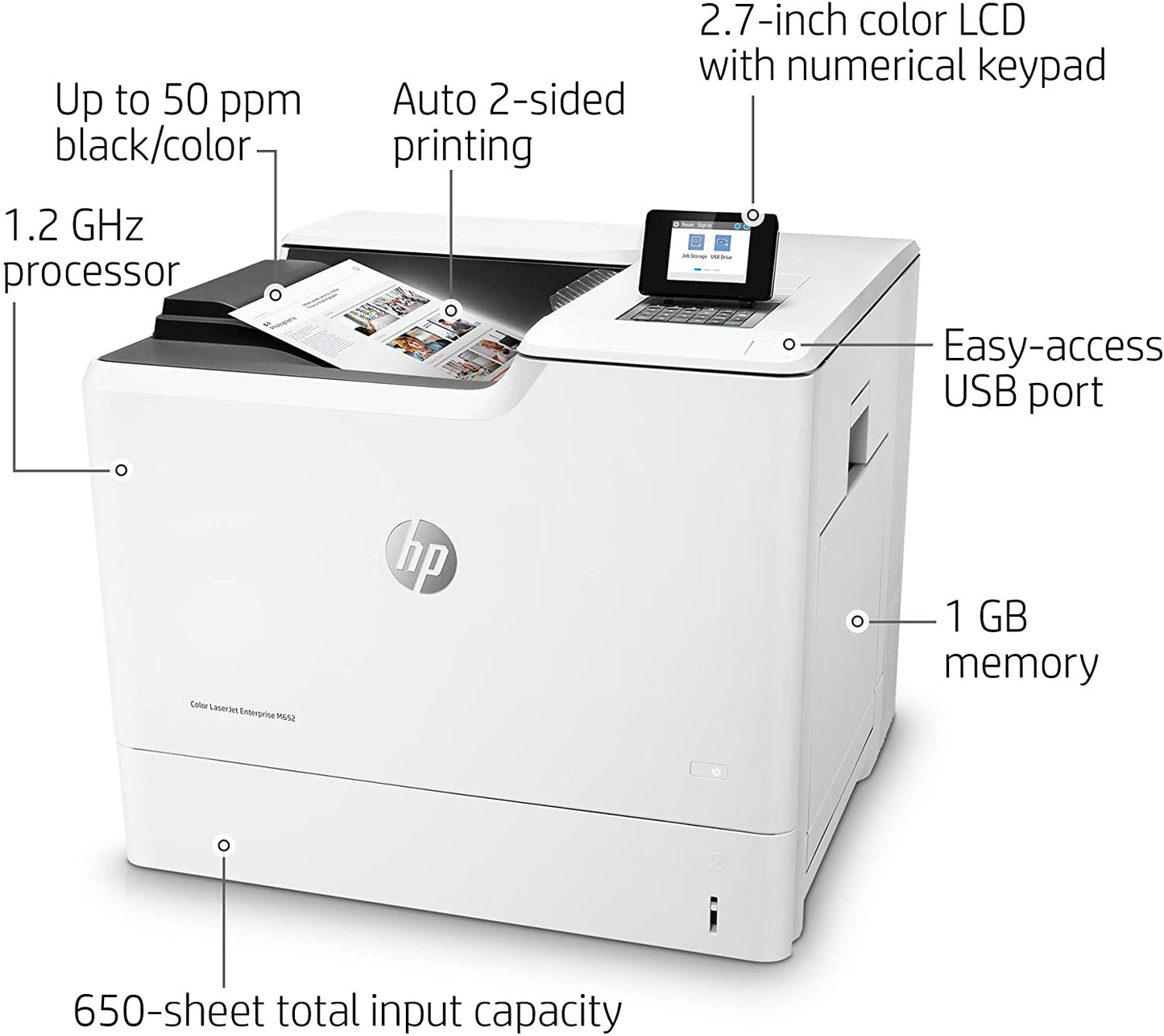 HP Color LaserJet Enterprise M653DN Duplex Network