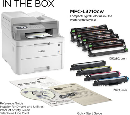 Brother MFC L3710CW Color Laser Printer All in One with WiFi