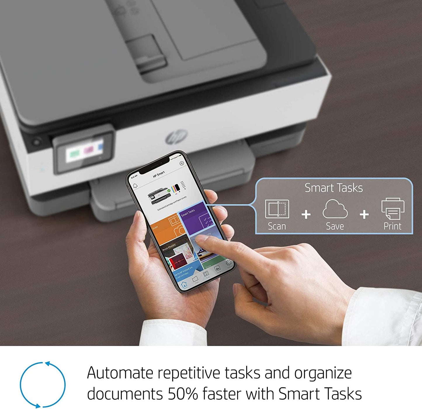 HP Color Officejet Pro 8025E 1KR57A All-in-One Wifi Printer, Smart Home Office