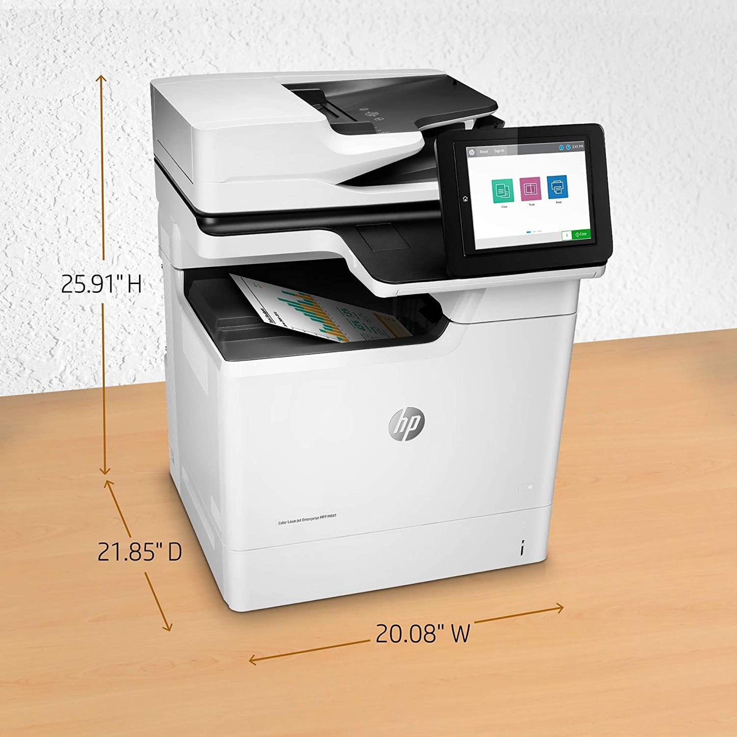 HP Color LaserJet Enterprise M681dh All-In-One Printer J8A10A#BGJ