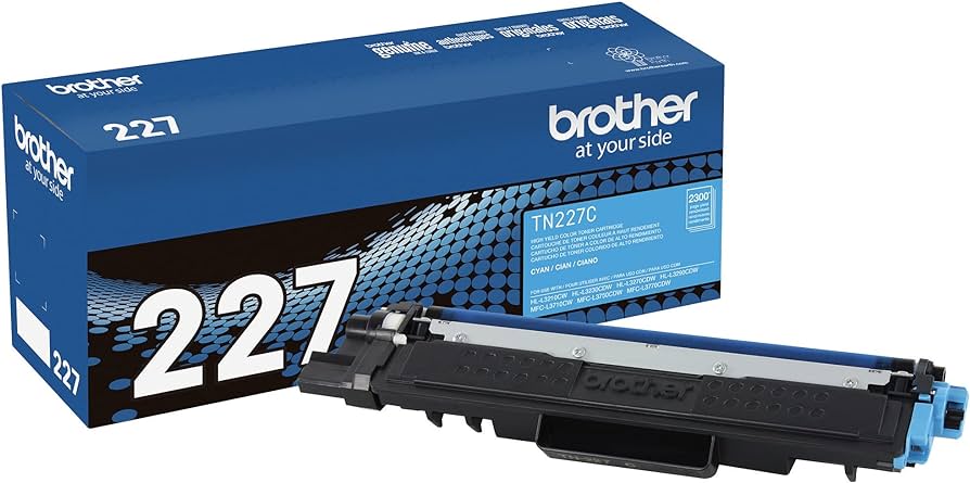 Genuine Brother TN227 Toner Set TN-227 Set of 4 (BK/C/M/Y) Cartridges  NB