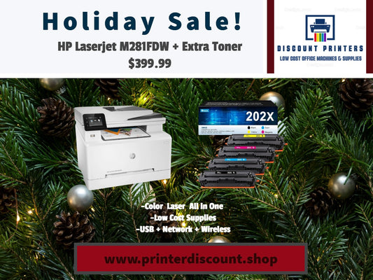 HP  Color Laserjet M281FDW  All In One with WIFI T6B82A Holiday Special!! SS
