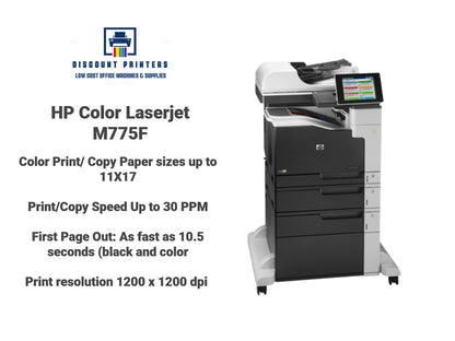 HP Color Laserjet M775F  Duplex Network  Fax wide format 11 X 17 CC523A